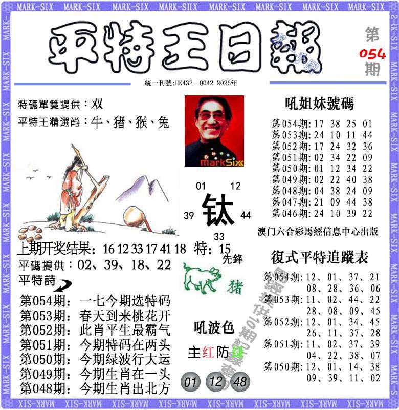 054期平特王日报[图]
