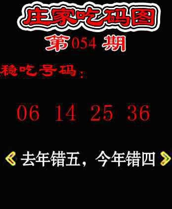 054期庄家吃码图[图]