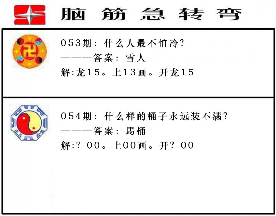 054期脑筋急转弯[图]