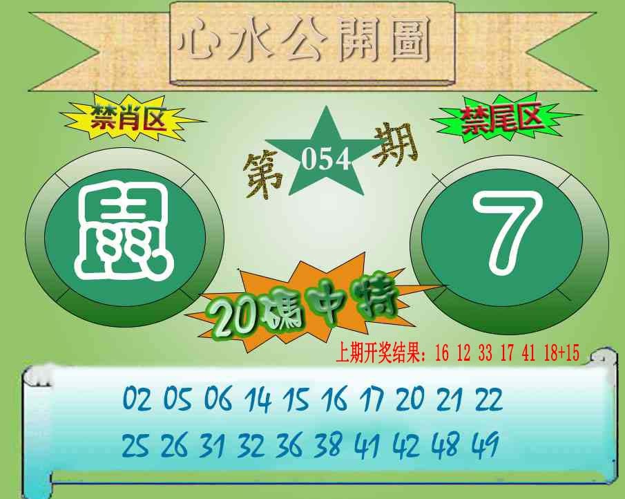 054期心水公开图[图]