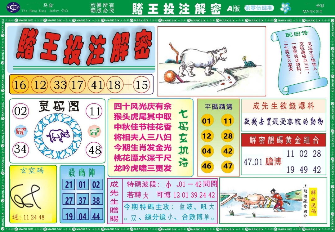 054期赌王投注解密[图]