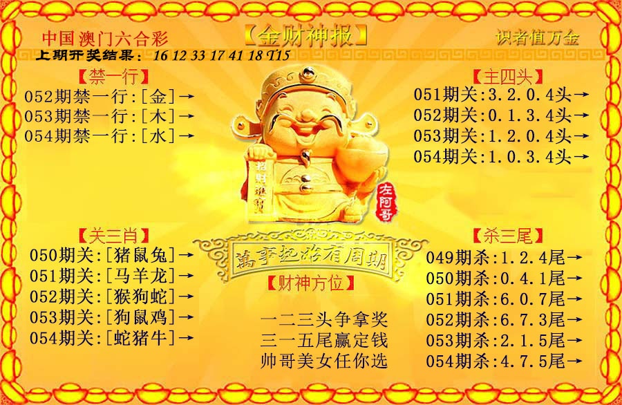 054期金财神[图]