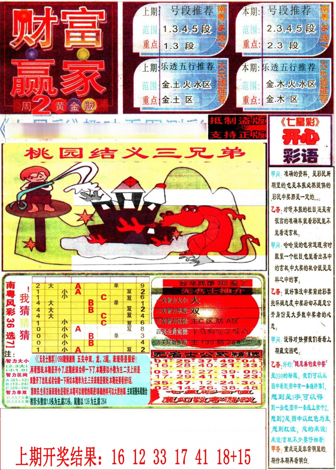 054期七星彩图(高清)[图]