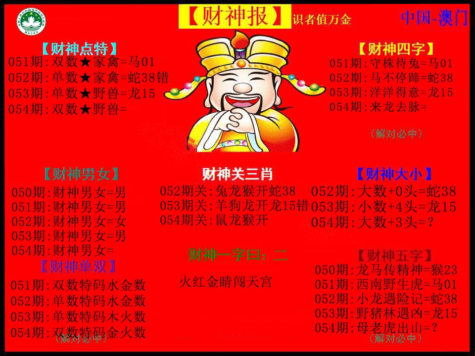 054期红财神[图]