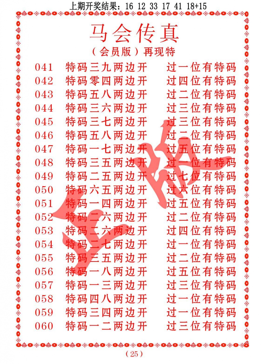 054期马会传真[图]