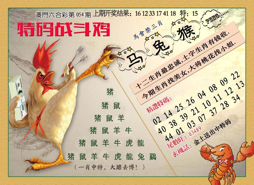 054期特码战斗机[图]