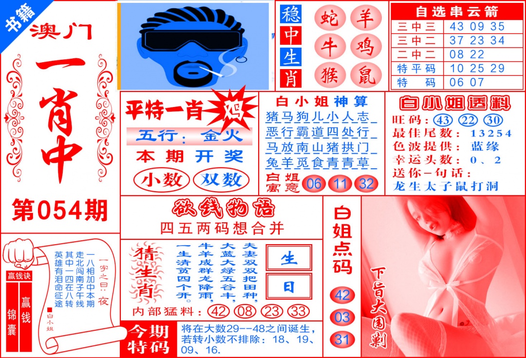 054期澳门锦囊宝典[图]