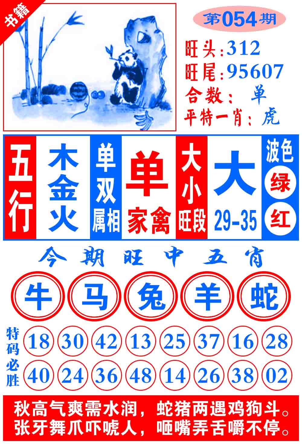 054期澳门全集心水[图]