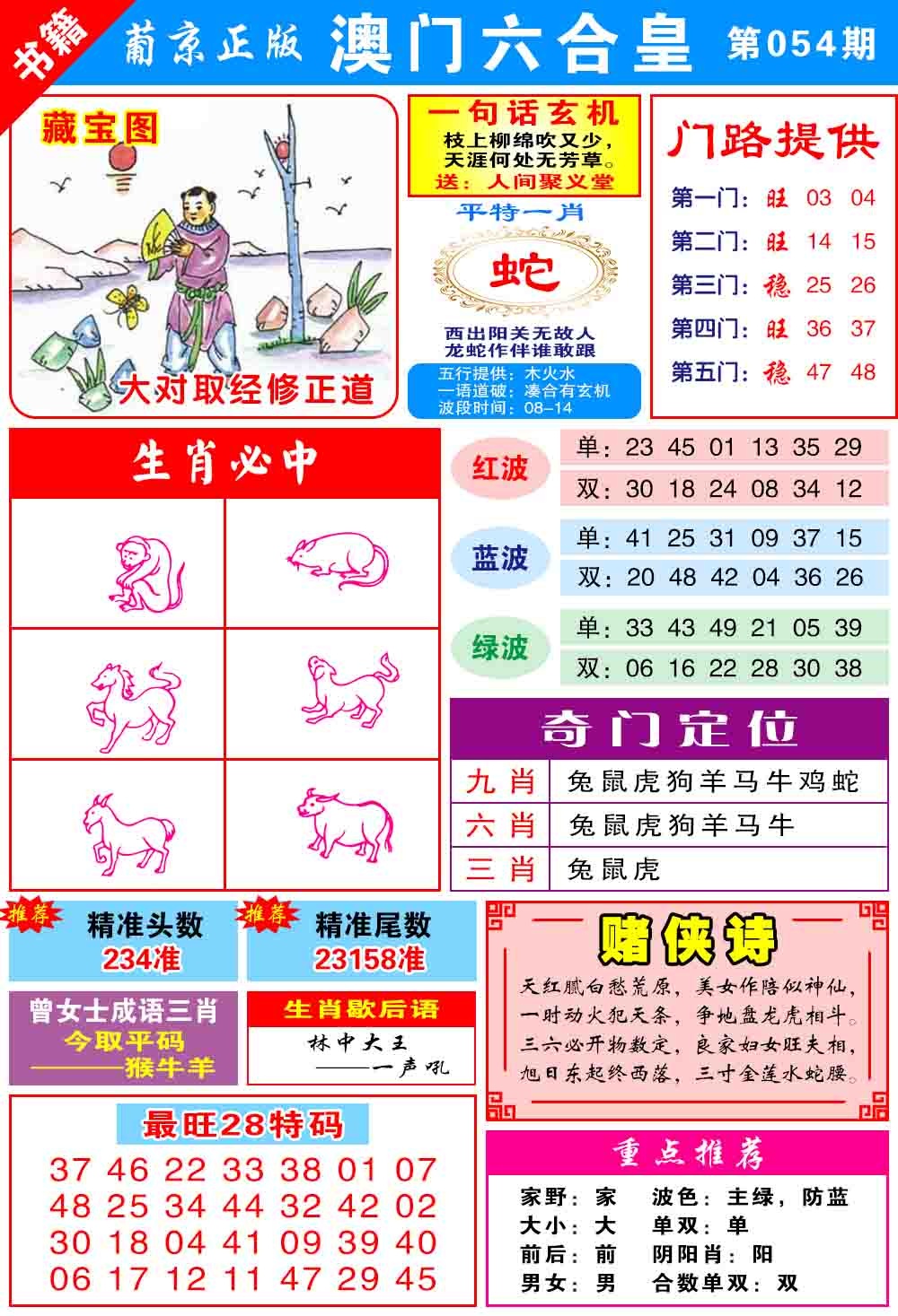 054期澳门六合皇心水[图]