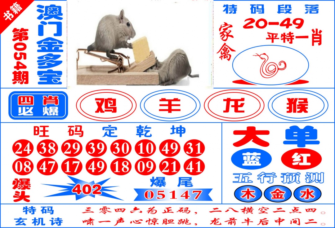 054期澳门金元宝[图]
