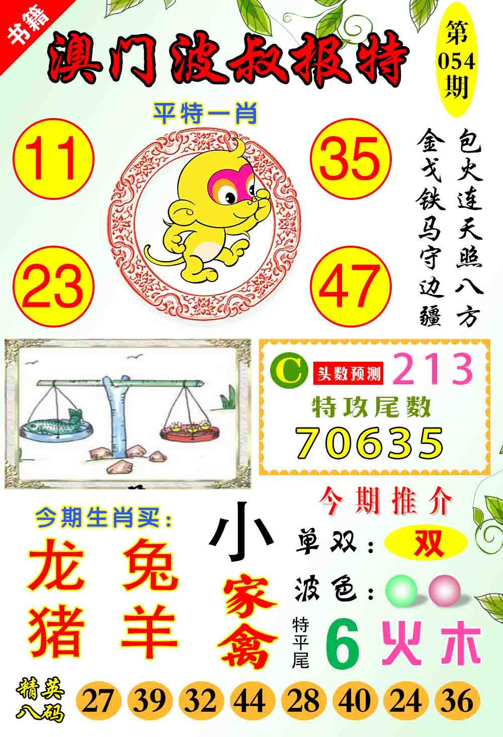 054期澳门波叔报特[图]