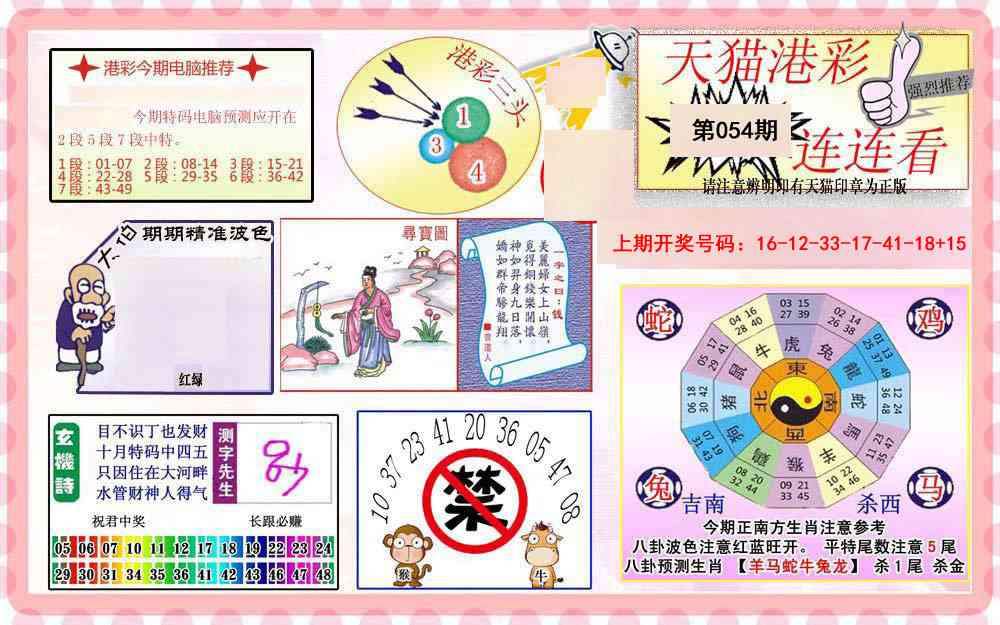 054期港彩连连中[图]