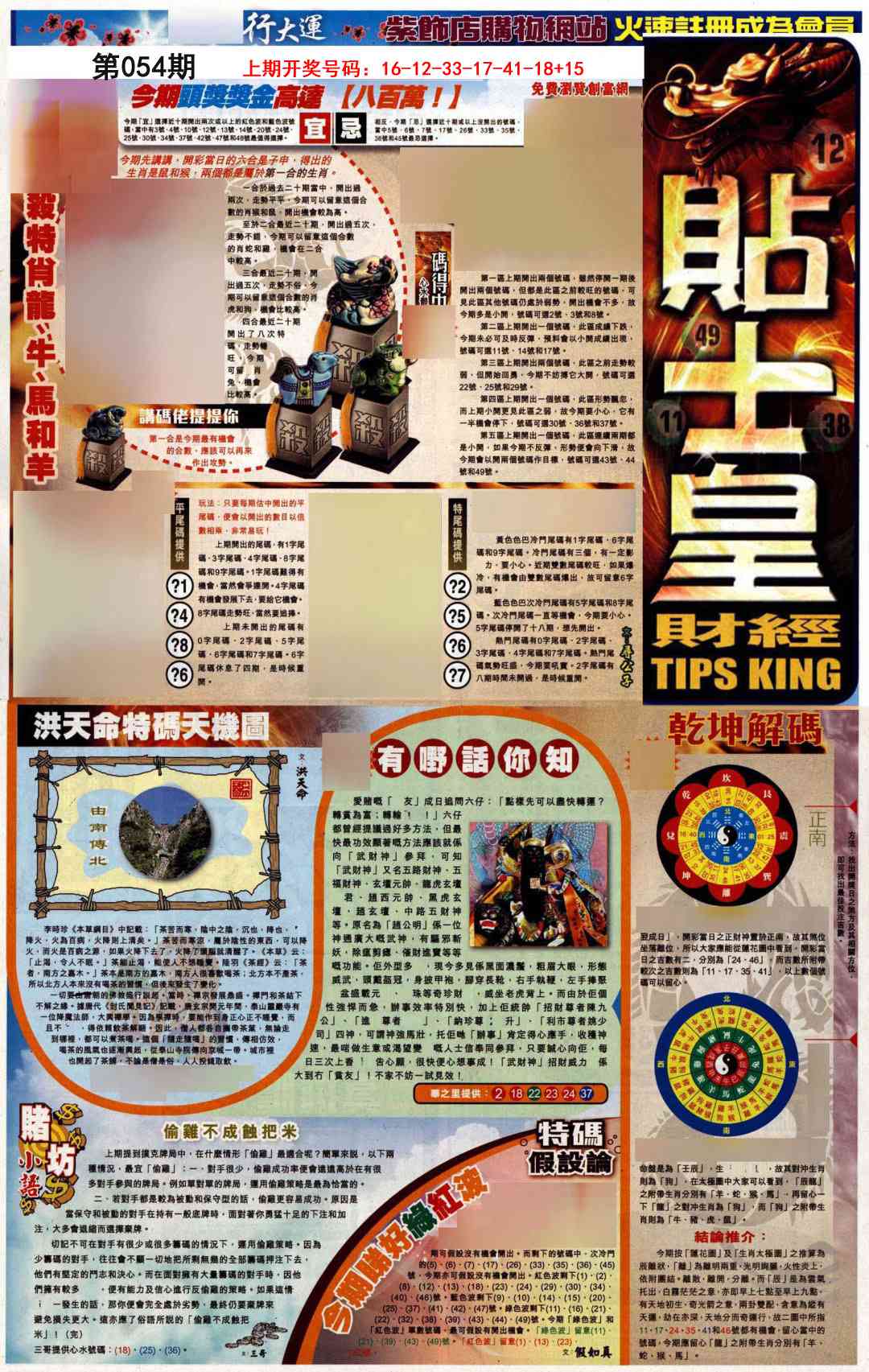 054期贴士皇A加大版[图]