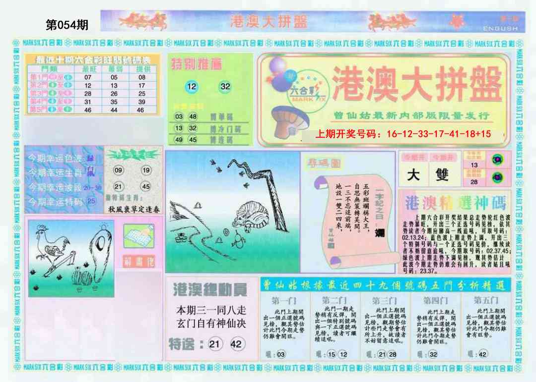 054期港澳大拼盘A[图]