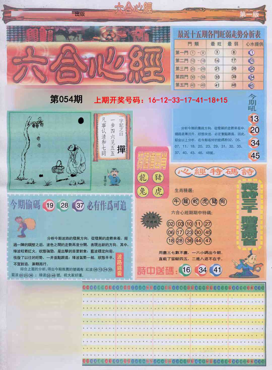 054期六合心经A[图]