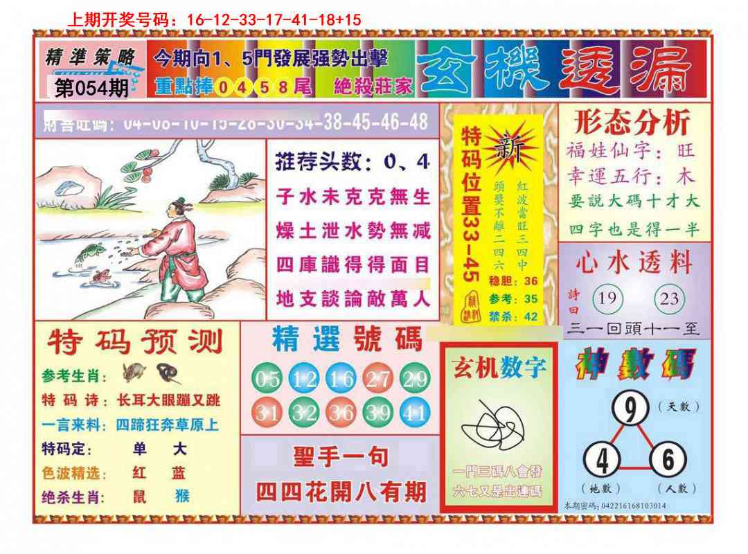 054期玄机透漏[图]