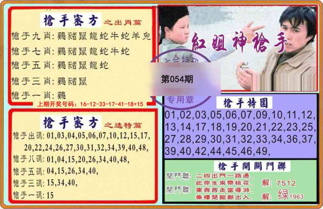 054期枪手[图]