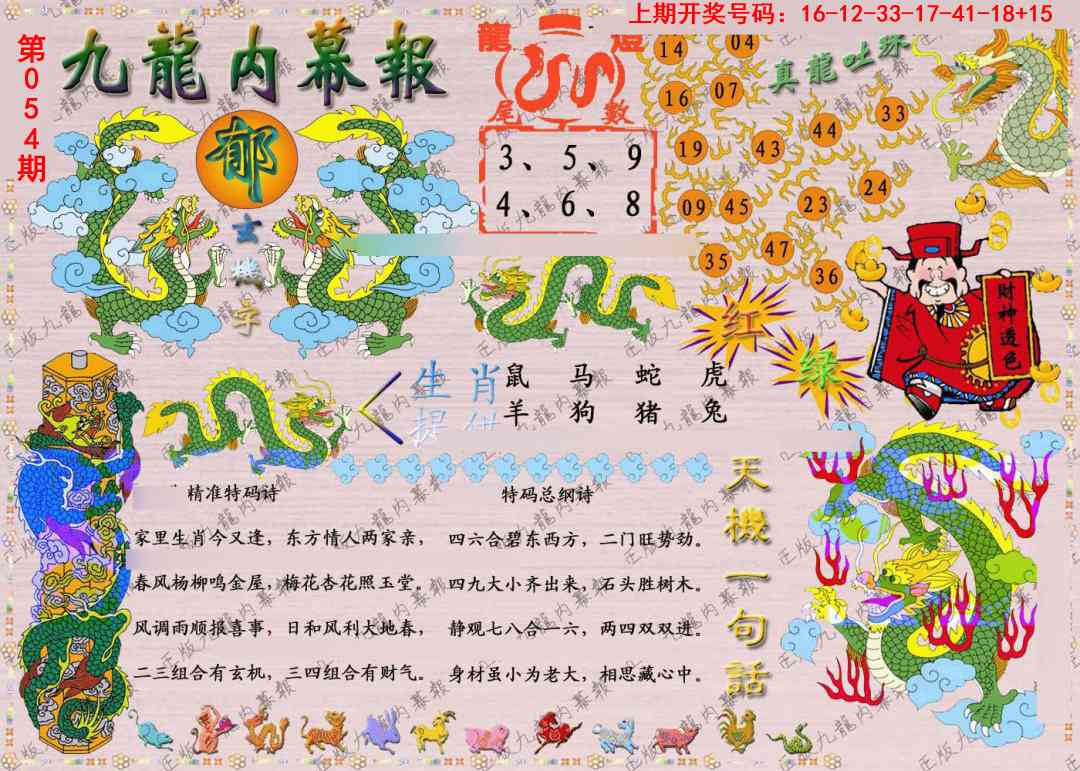 054期正版九龙内幕报[图]