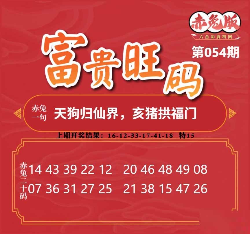 054期富贵旺码[图]